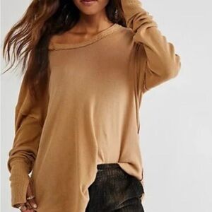 NWOT Free People We The Free Colby Pullover Long Sleeve Top M Medium